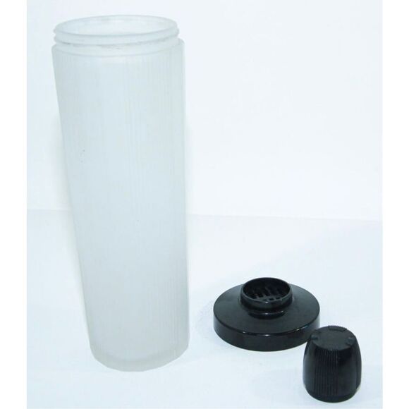 Vintage Art Deco Frosted Glass and Bakelite Empire Cocktail Shaker‎ - Picture 6 of 10